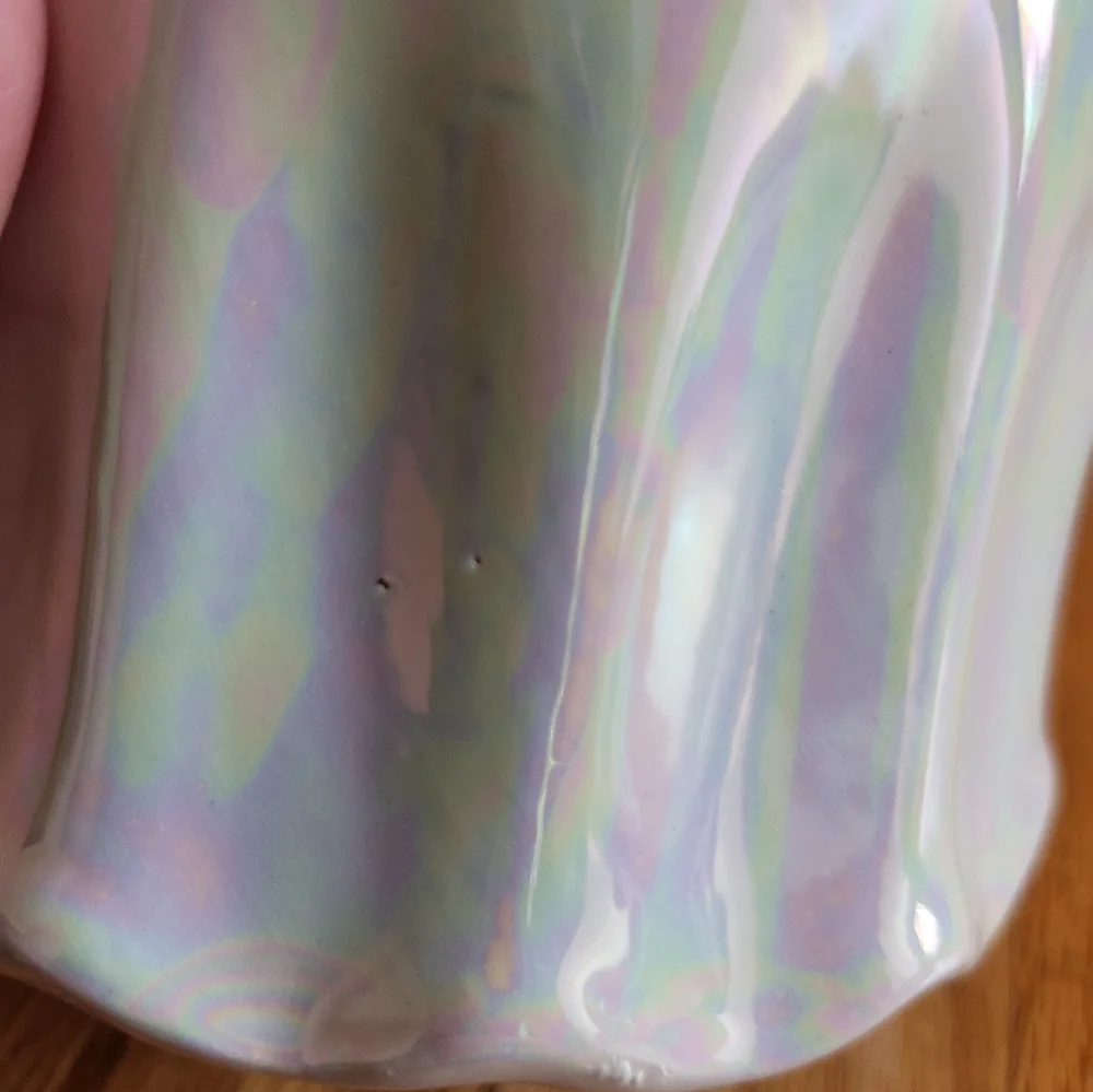 Halloween Ghost Irridescent Canister NWT